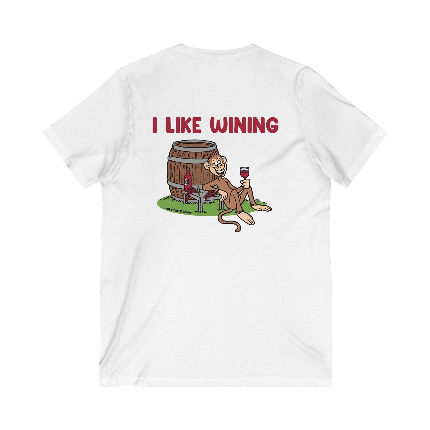 I Like Wining V-Neck Tee