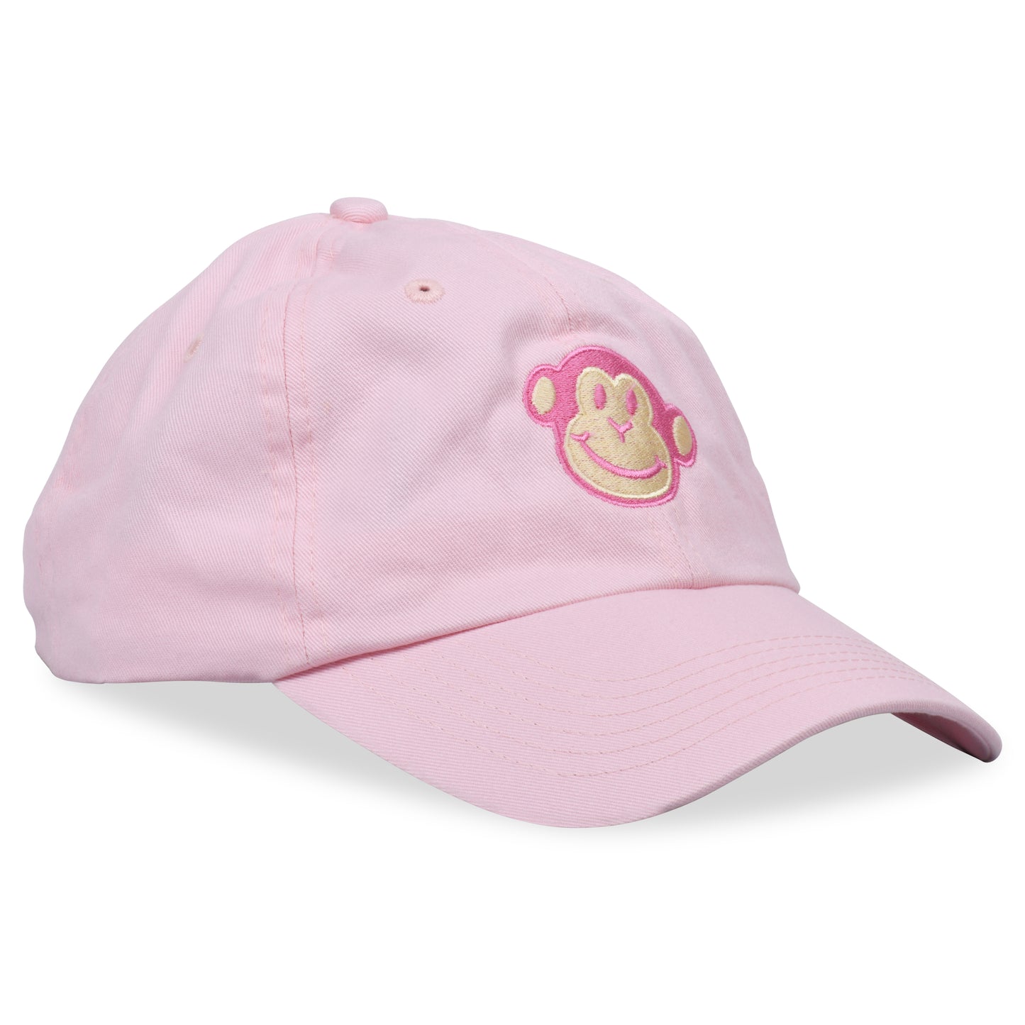 The Monkey Classic Light Pink Bio-Washed Adjustable Hat