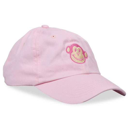 The Monkey Classic Light Pink Bio-Washed Adjustable Hat